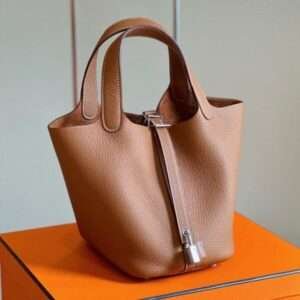 Hermes Picotin 18 Togo Brown 18cm