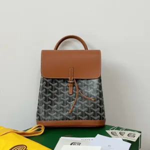 Goyard Mini Backpack Brown Monogram Pattern Size 23x19cm