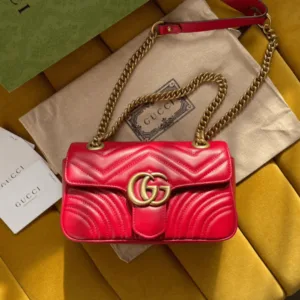 Gucci Marmont Red Handbag 22cm