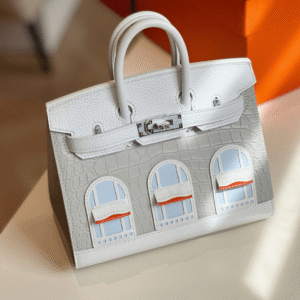 Hermes Birkin Faubourg With Home Pattern Handbags 20cm