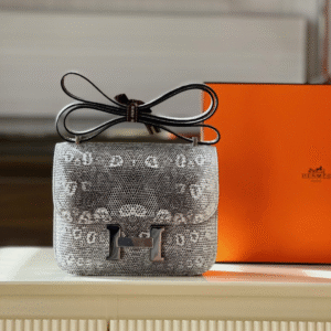 Hermes Constance Omber Lizard Handbag Full Box 19cm