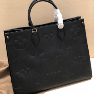 Louis Vuitton LV On The Go PM Tote Bag Replica 1:1 Black Handbags 35cm