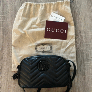 Gucci GG Marmont Matelassé Mini Camera Bag in black