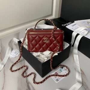 Chanel 22B Small Flap Bag Gem Chain Dust Pink