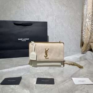 Saint Laurent Sunset Shoulder Bag 'Sea Salt'